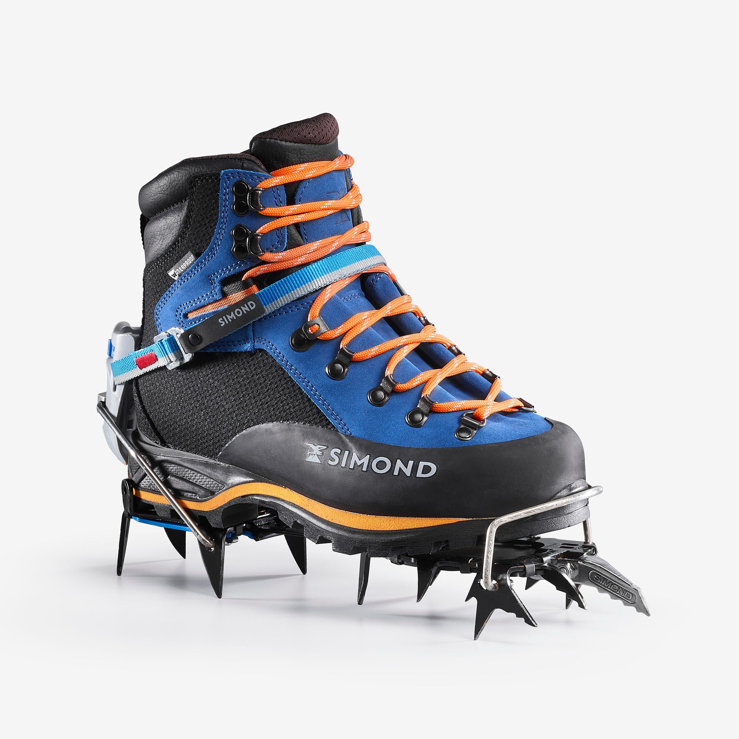 BOTAS DE ALPINISMO Couro e borracha Vibram® HOMEM AZUL