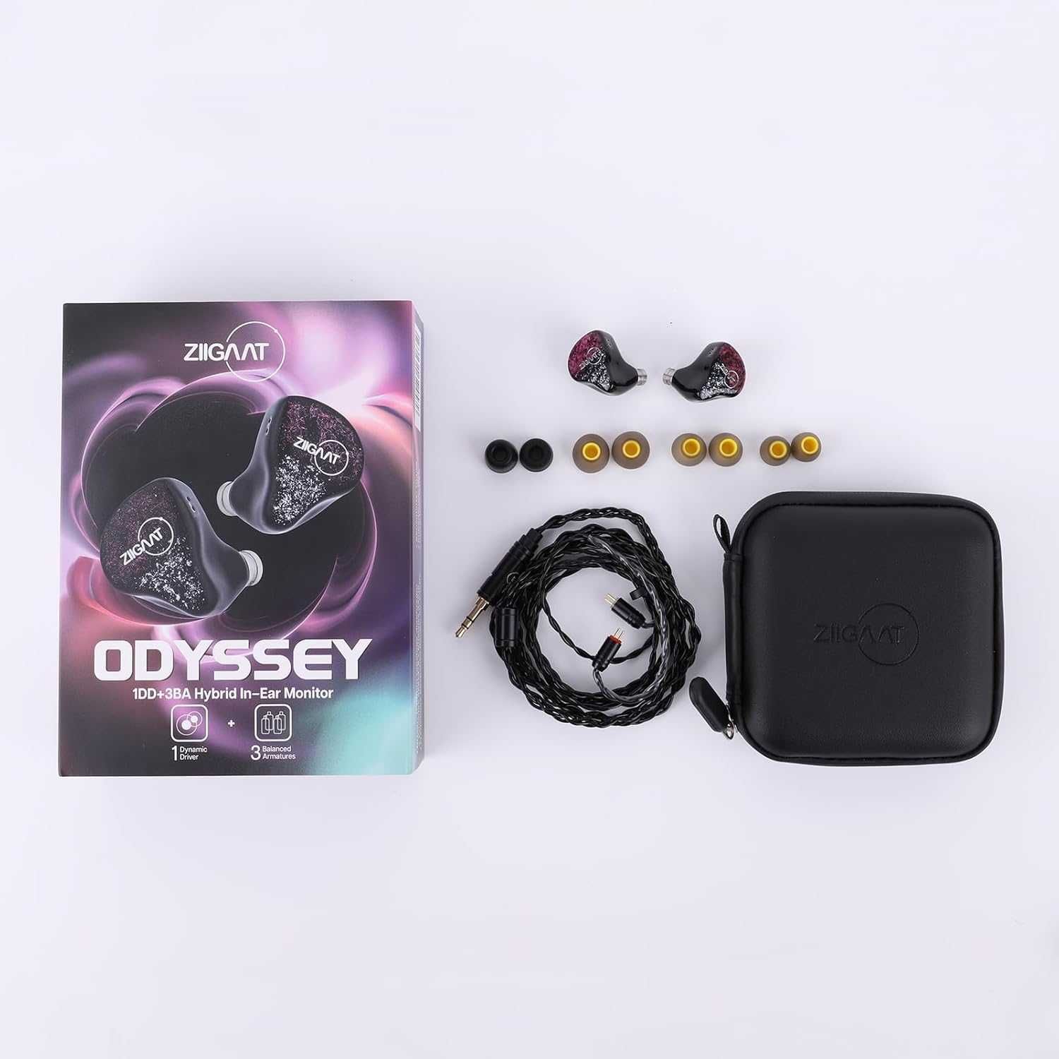 ⇒ ZiiGaat Odyssey (Jack 3.5) - гибридные iem's наушники (1DD+3BA)