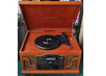 GRAMOFON LAUSON CL-123, 5w1, Radio, gramofon, CD, USB, kaseta, OKAZJA!