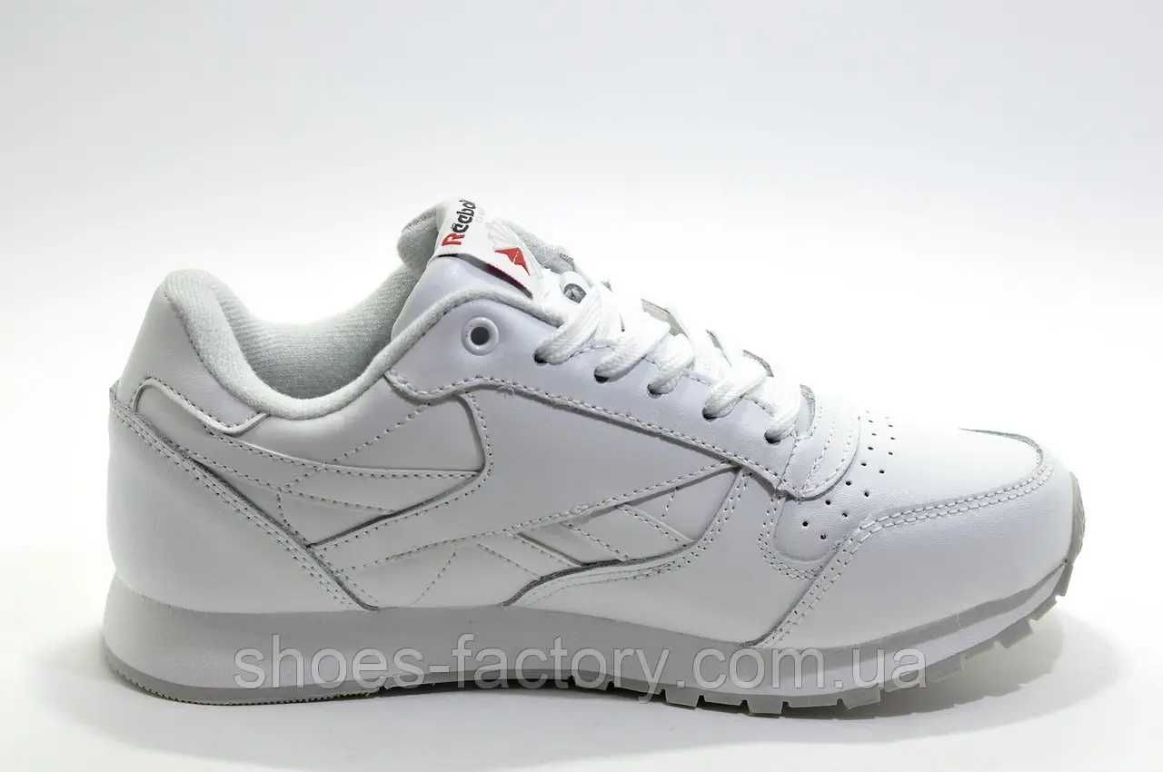 Жіночі класичні кросівки Reebok Classic Leather White Код 30860