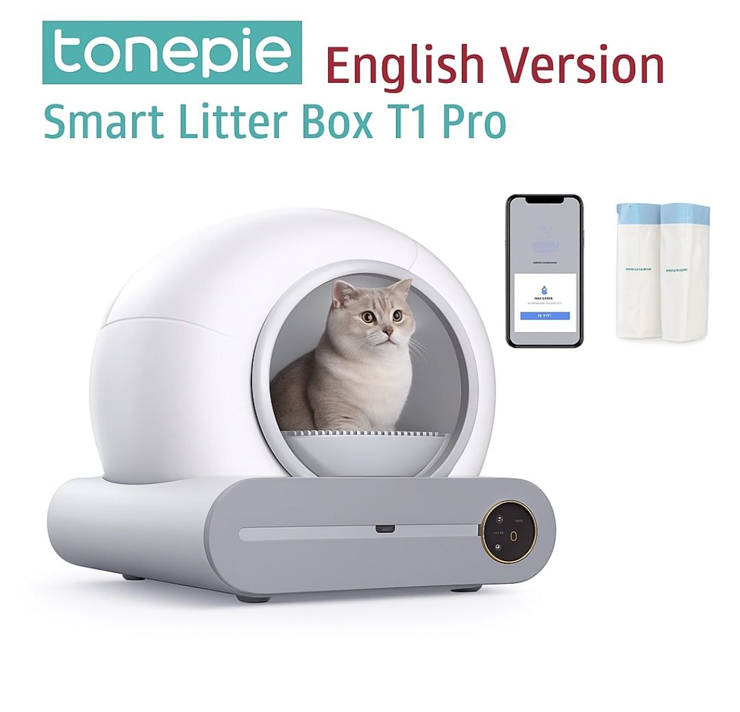 Kuweta automatyczna samoczyszcząca inteligentna Tonepie 65L T1 PRO kot