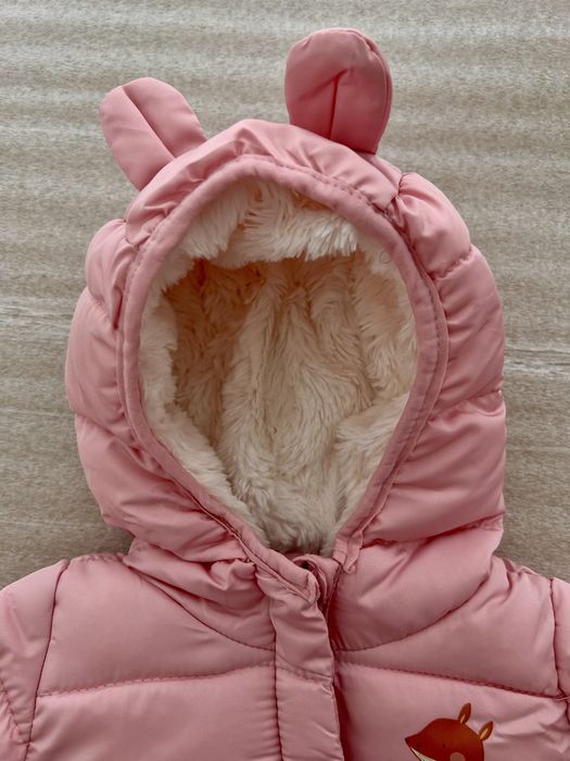 Теплий комбінезон для дівчинки. Розміри: 74/80 см.