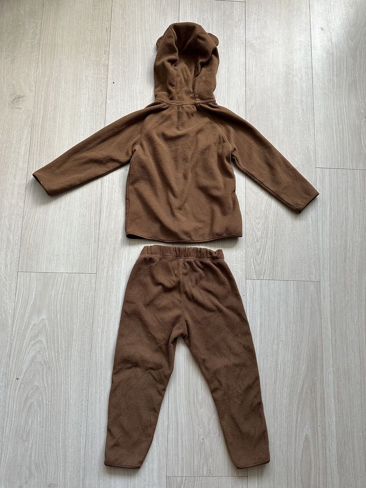 Флисовый костюм мишка на замок H&M 2-3 года или 92-98 см
