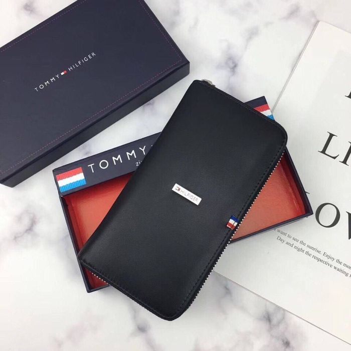 Мужской кожаный кошелек клатч Томми Хилфигер чоловічий гаманець томмі