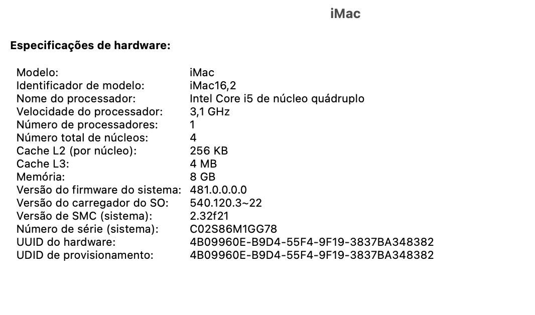 iMac 21.5" (final 2015), retina4k, 3.1Ghz i5, 8GB RAM + teclado + rato
