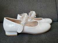 Buty białe CCC dla dziewczynki 36 do komunii, do szkoły, wiosna