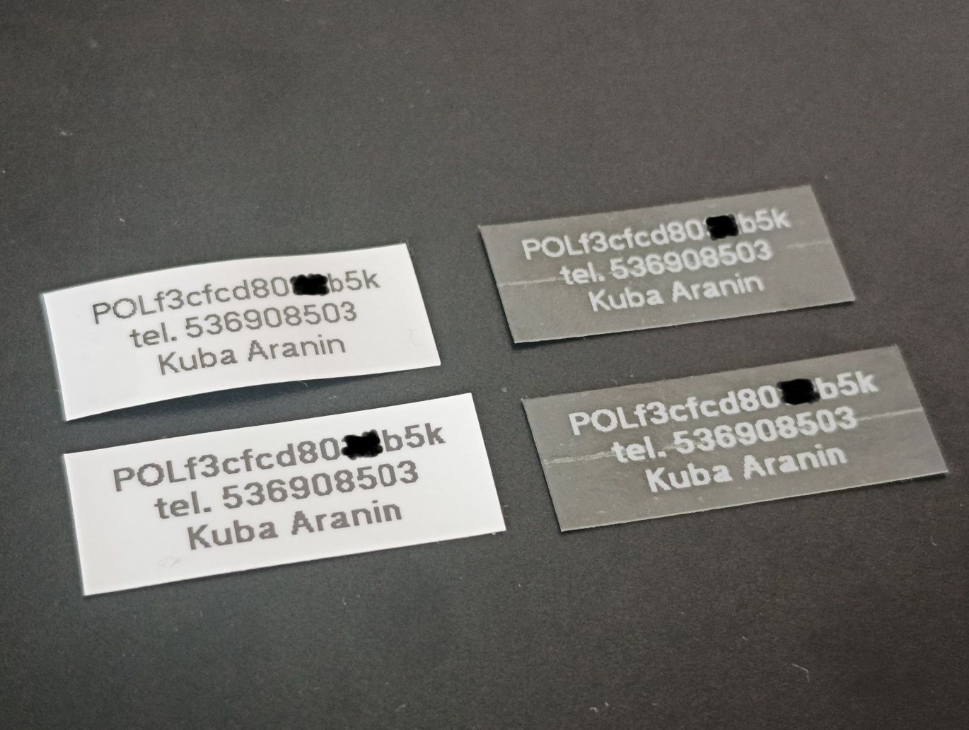 Naklejki Oznaczenia Dron BSP Wymagane Super Trwałe Samoprzylepne