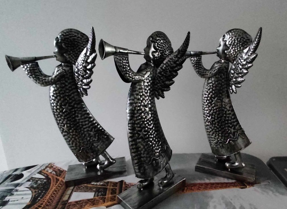 Anioł Metalowy. Anioł z trąbką
