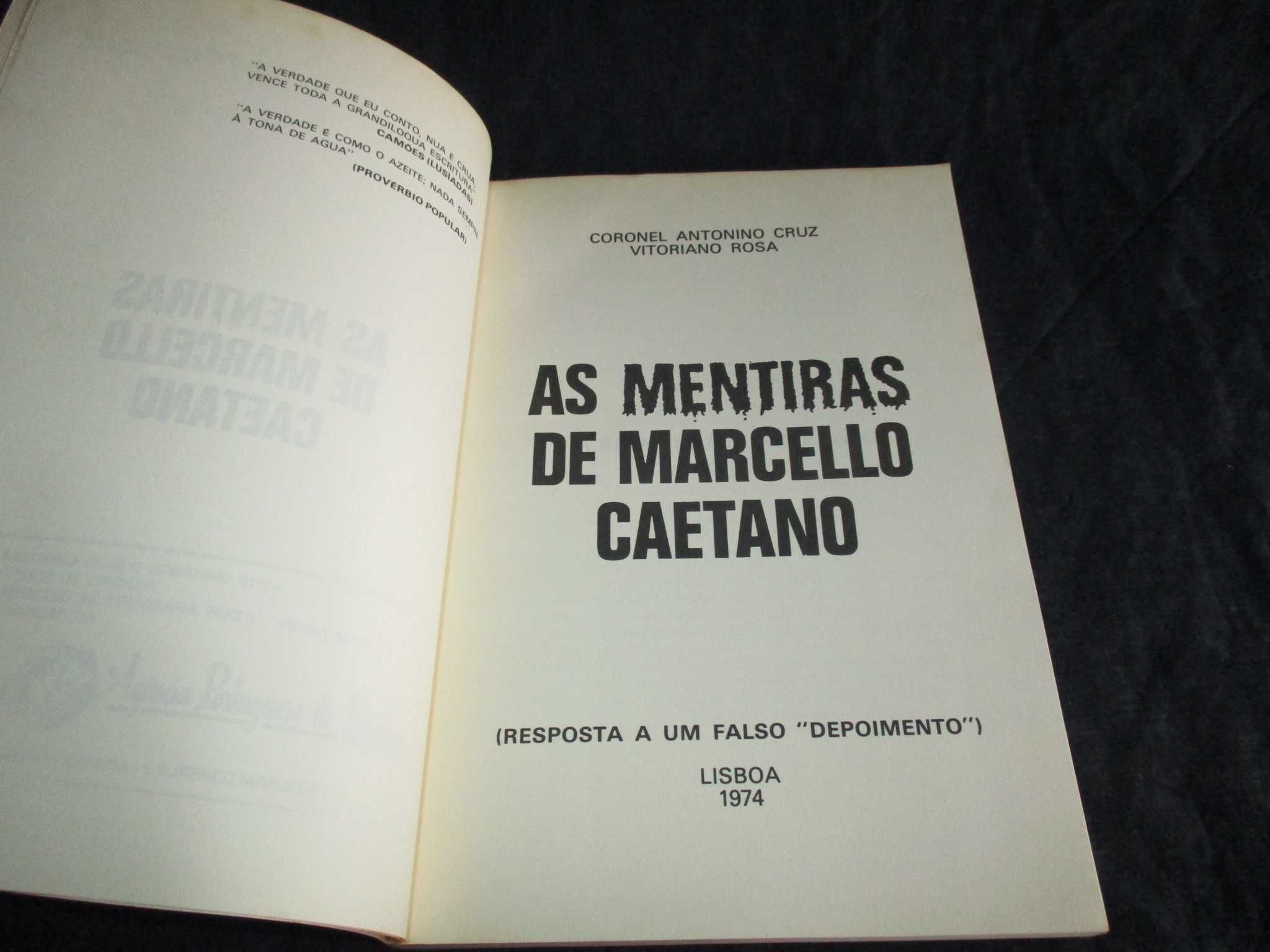 Livro As Mentiras de Marcello Caetano 1974