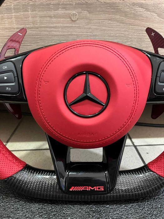 Volante Mercedes Carbono Led Display A C E S CLA GLA GLC GLE GLS GLE W