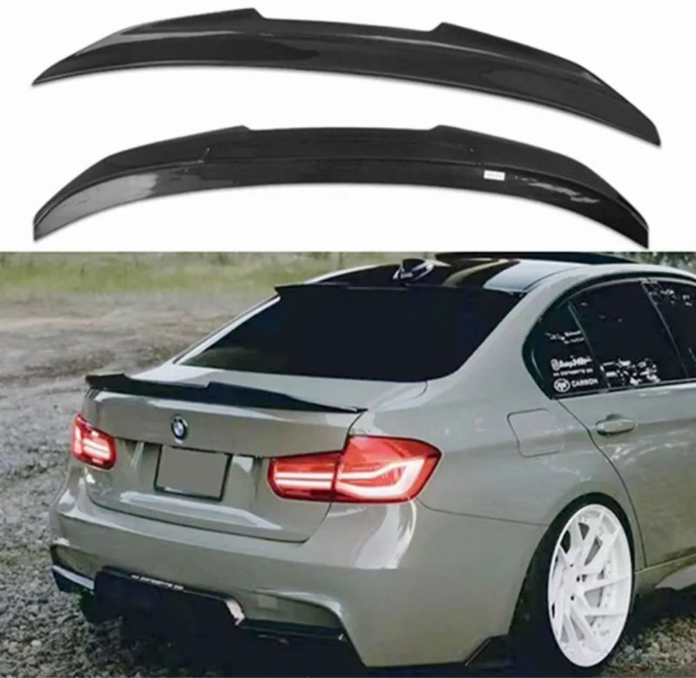 Спойлер багажника антикрило BMW F30 стиль PSM Abs пластик глянець