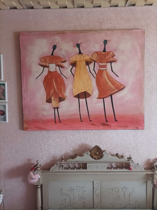 Quadro 1 pintado à mão