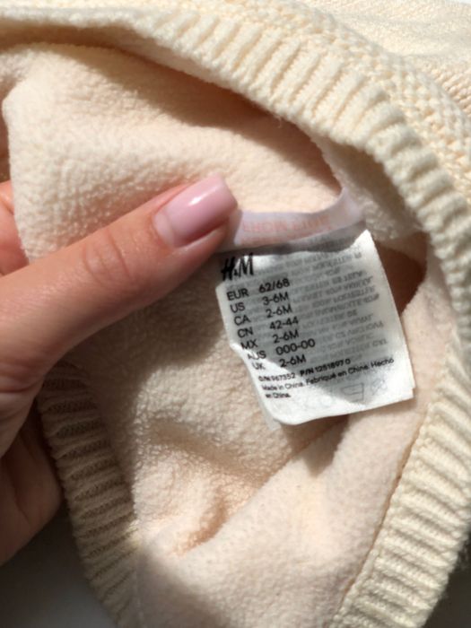 Шапка зима H&M 3-6м 42-44
