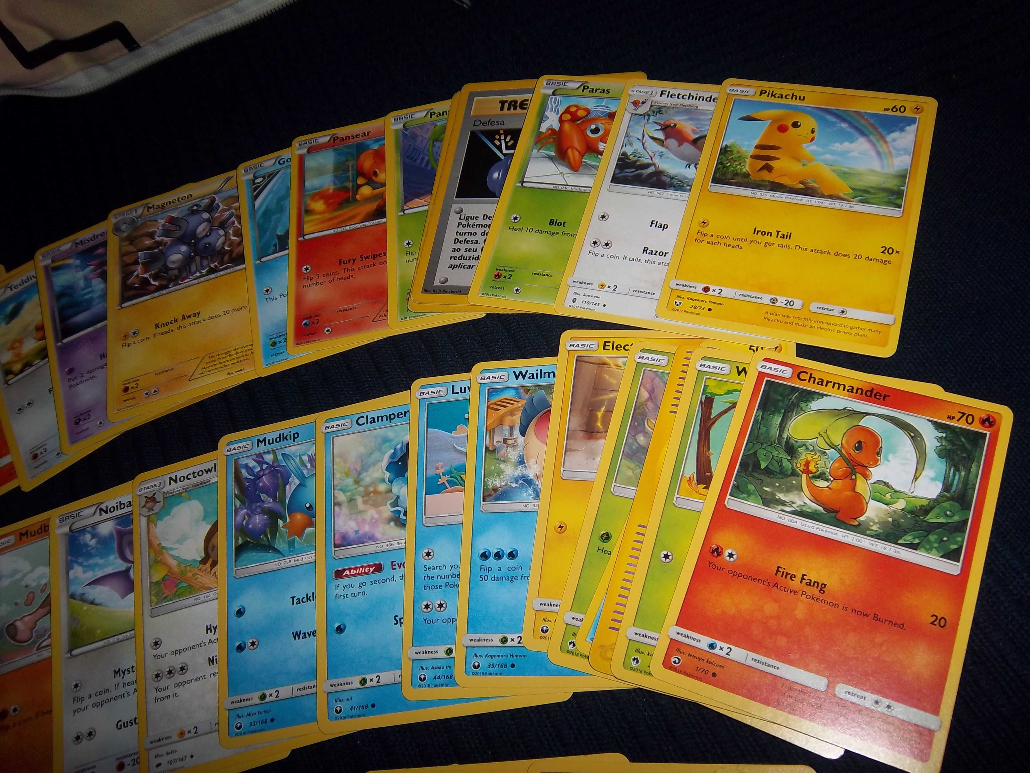 80 cartas Pokemon