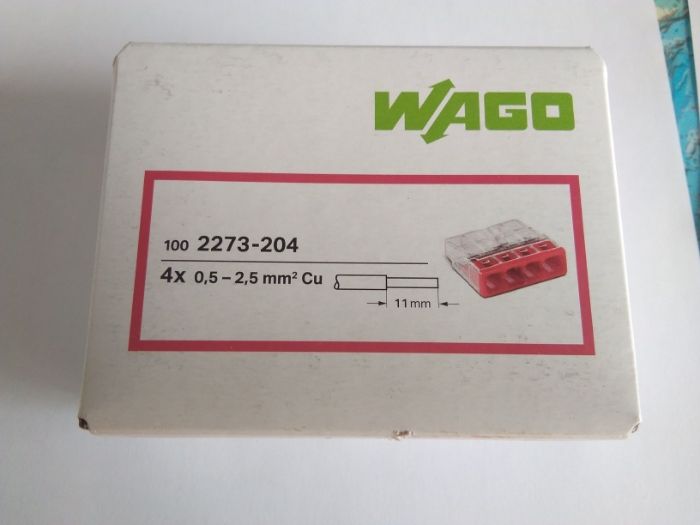 Szybkozłączka złączka instalacyjna WAGO 4x2,5mm