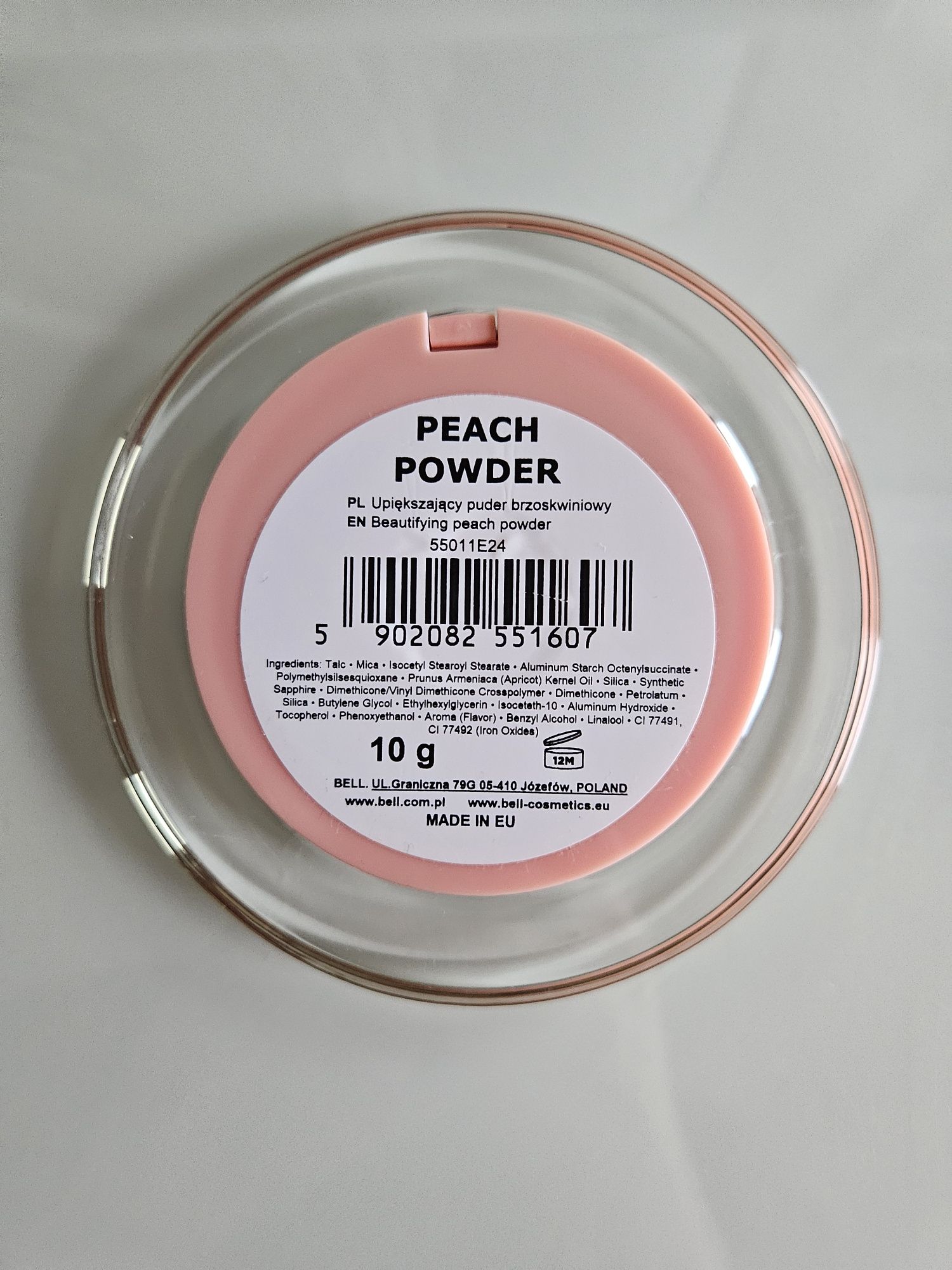 Bell peach powder puder prasowany biedronka