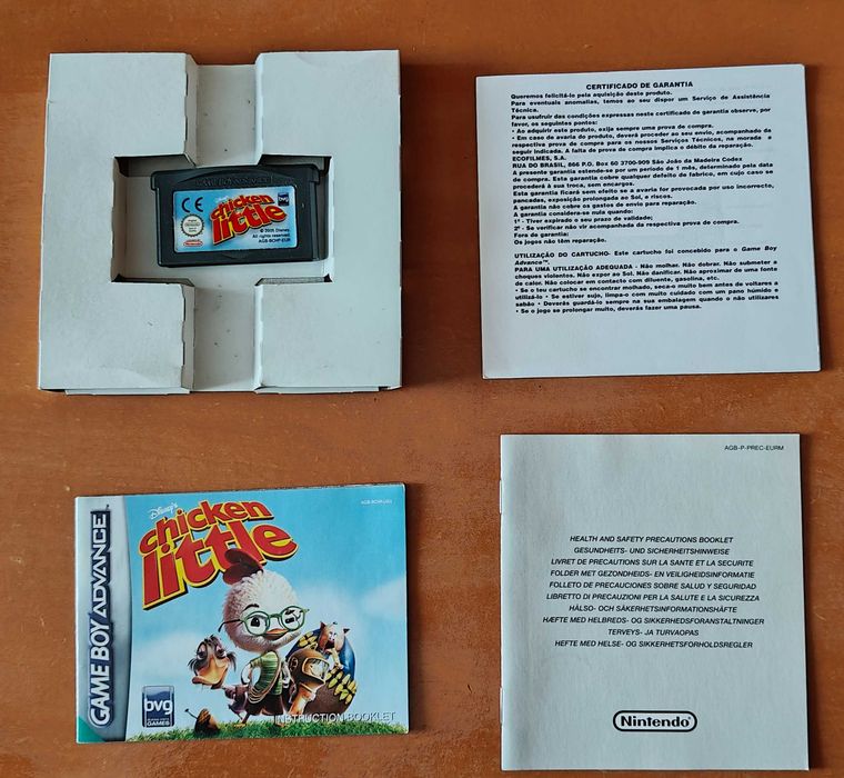 Shrek the third e Chicken Little completos para Game Boy Advance GBA