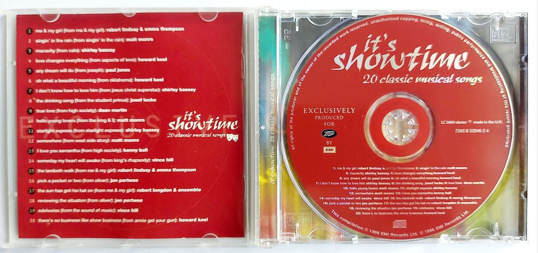 It's Showtime 1996r Matt Monro Shirley Bassey Howard Keel