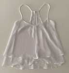 Top branco Bershka