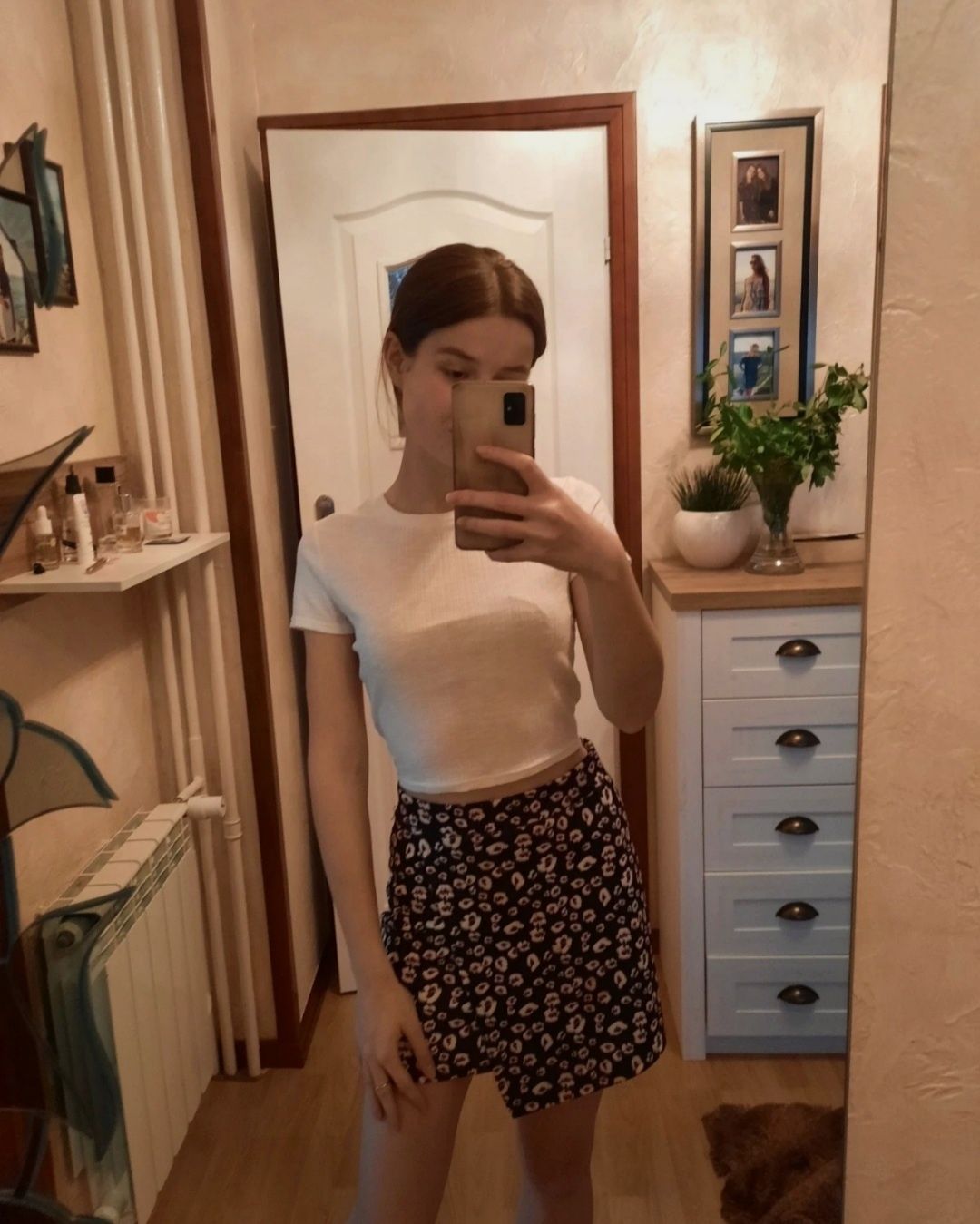 Spódniczka w kwiaty Bershka