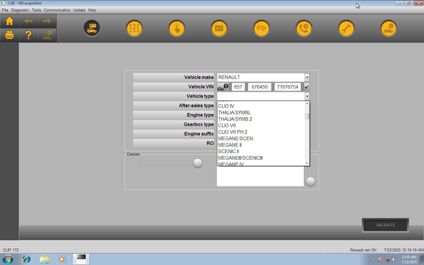 Renault CAN CLIP com PassThru inclui disco SSD