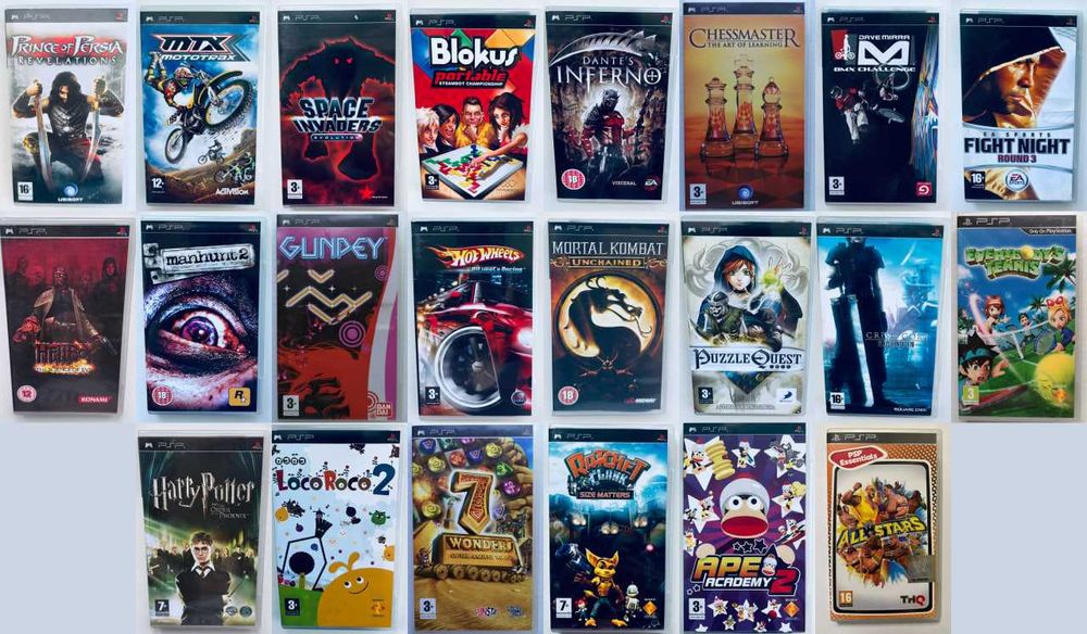 UMD-Диски для PSP, диски для PlayStation 1, картриджі PlayStation Vita