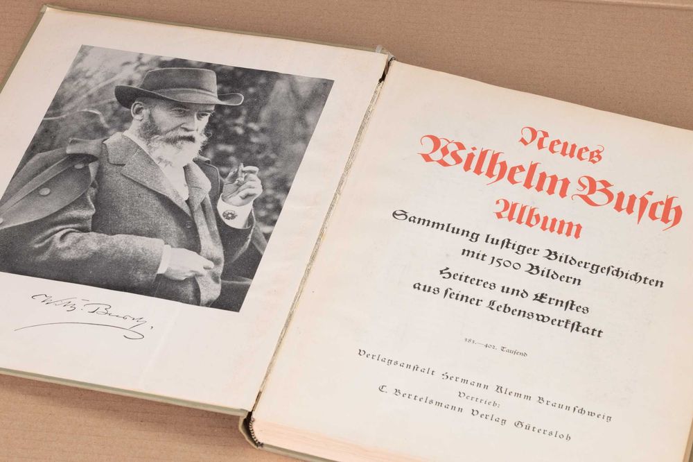 Komiks NEUES WILHELM BUSCH ALBUM 1500 ilustracji. 1949r.