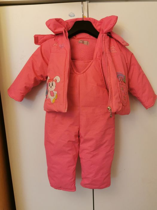 Komplet zimowy kurtka plus spodnie, rozmiar 98, dla dziewczynki