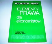 Elementy prawa dla ekonomistów Wojciech Siuda