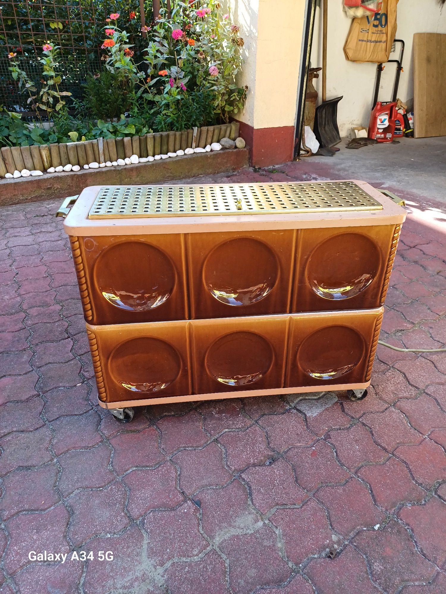Piecyk kaflowy elektryczny ozdobny 220v.