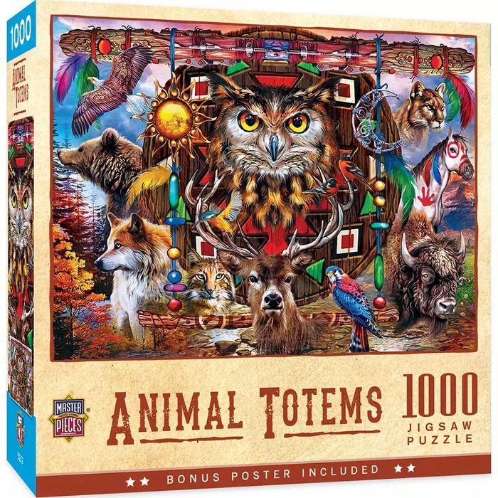 Puzzle 1000 elementów. Duch zwierząt. Masterpieces. Nowy Produkt
