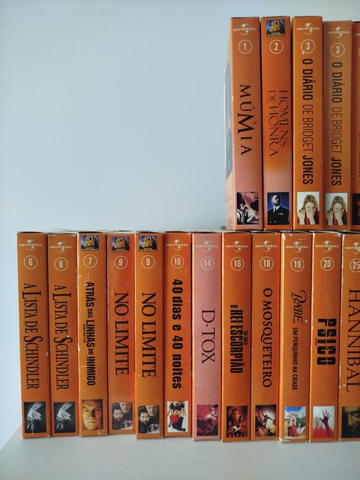 Coleção de filmes TV Guia em VHS