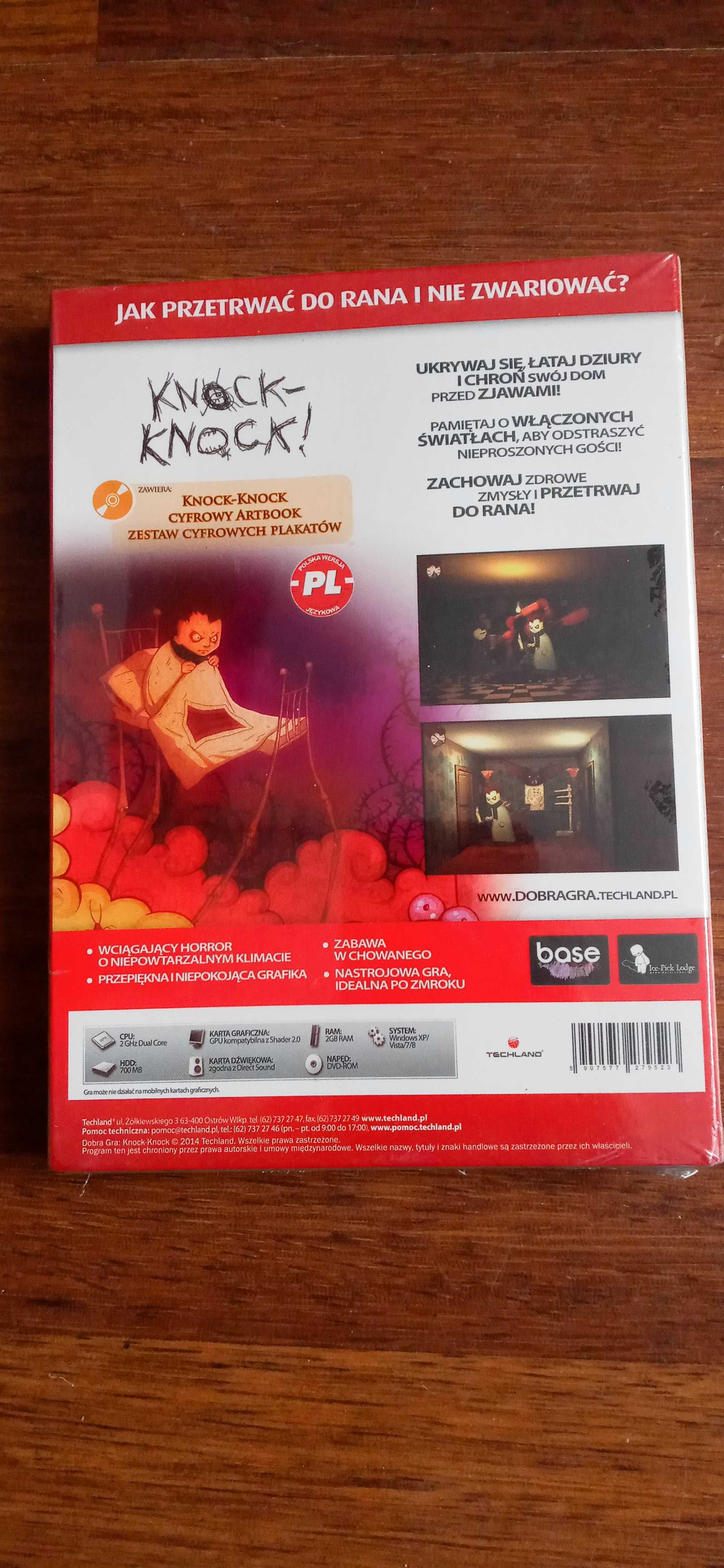 Gra na komputer horror. Gra na PC Knock-Knock. Nowa w folii