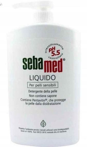 seba med detergent w płynie do higieny intymnej/mycia ciała ph 5.5