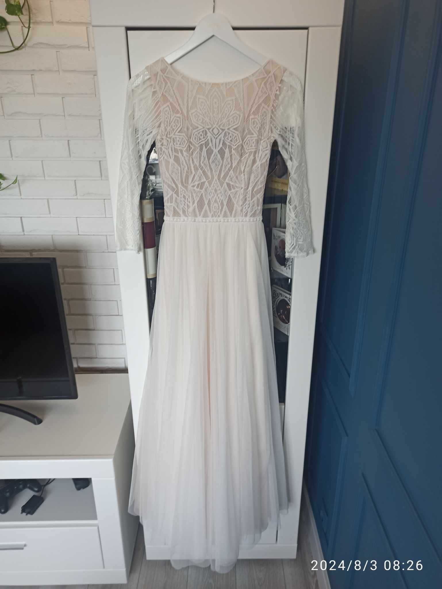 Suknia ślubna Dama Couture Ginewra rozmiar XS S 34 STAN IDEALNY