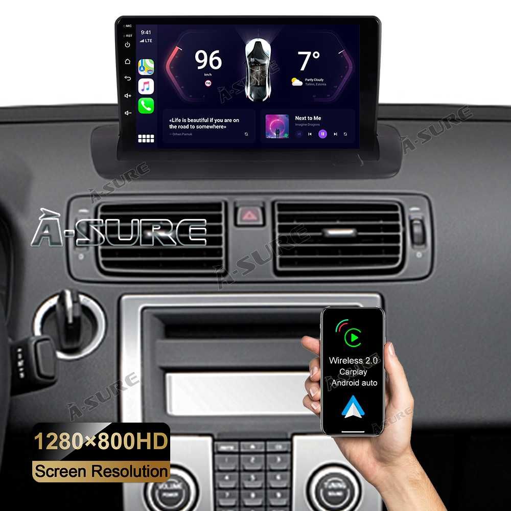 Магнітола Volvo S40 S60 S80 V 60 XC70 XC90 GPS Вольво CarPlay Android