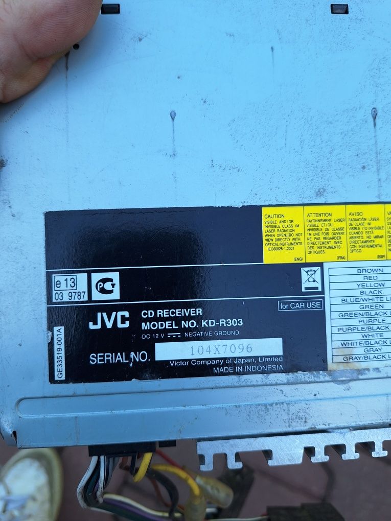 Radio samochodowe JVC kdr303