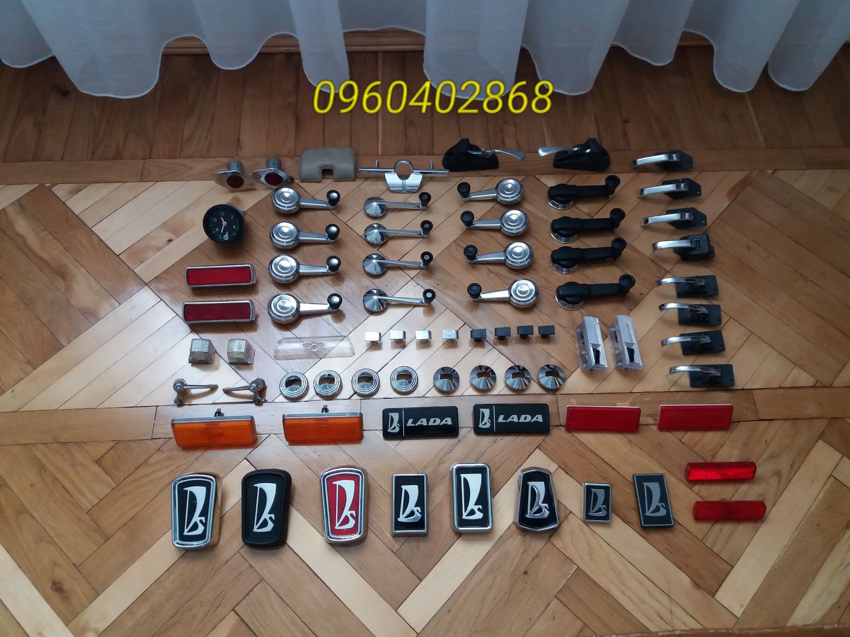 Ручки склопідіймачів Ваз 2101,21011,2103,2106,2107,2121. Хром Жигулі