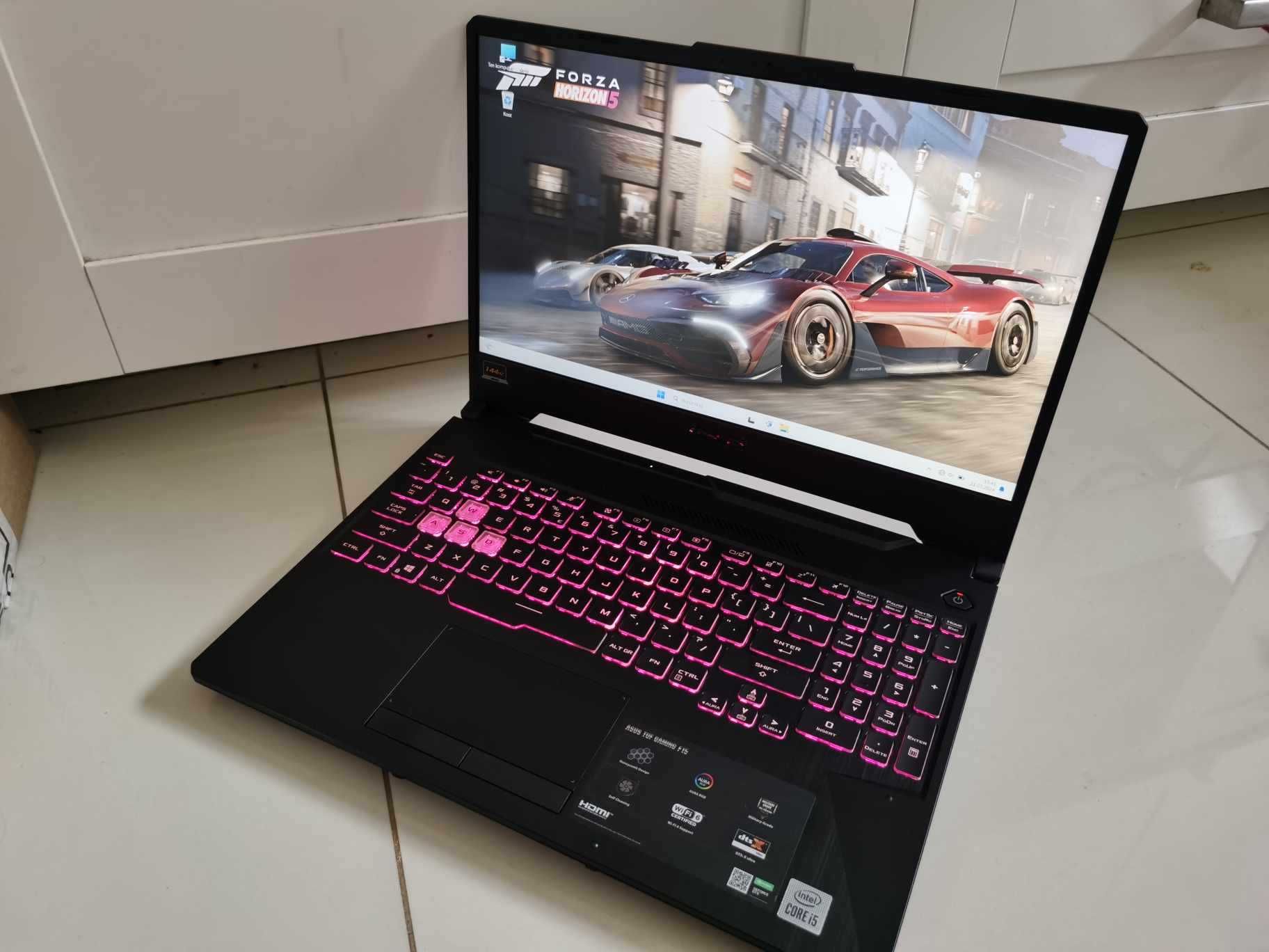 GAMINGOWY Laptop ASUS TUF-15.6"144Hz i5 8x4.50Ghz,16GB,GTX1650Ti/GWAR