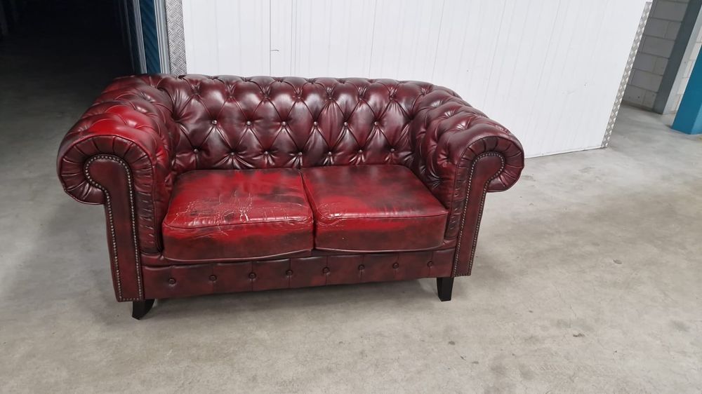 Стильний диван двійка chesterfield честерфілд під реставраіцію