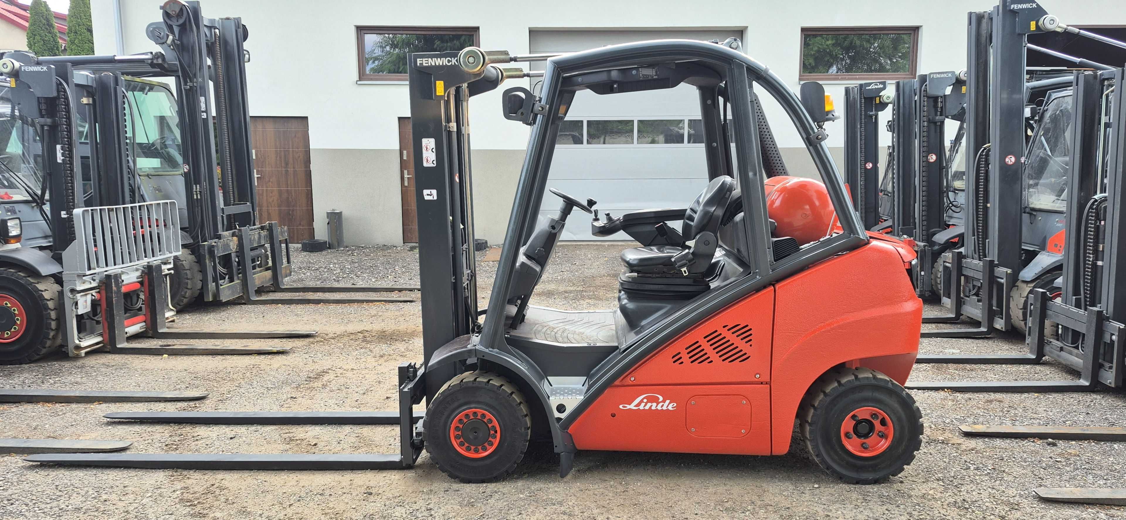 Linde H25T - Duplex, wolny skok - 6900 mth - Widły 200 cm - Stan BDB