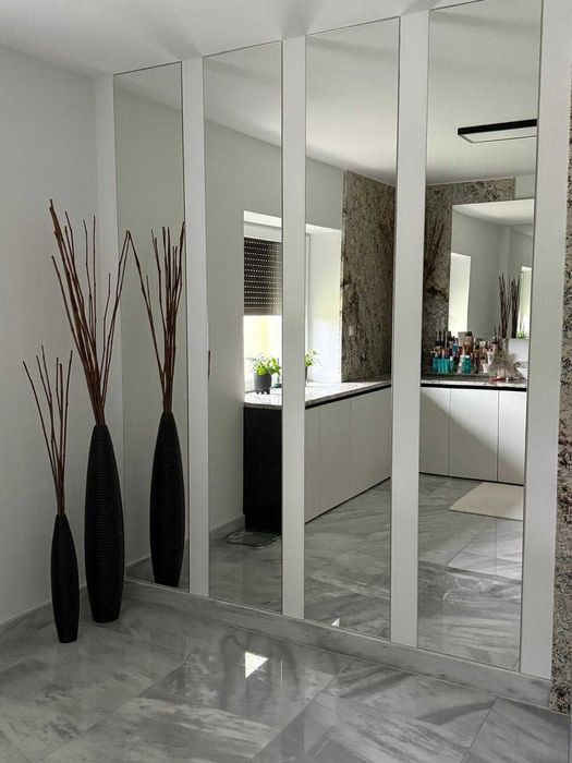 Lustra lustro na wymiar do łazienki przedpokoju, lacobel, lakobel