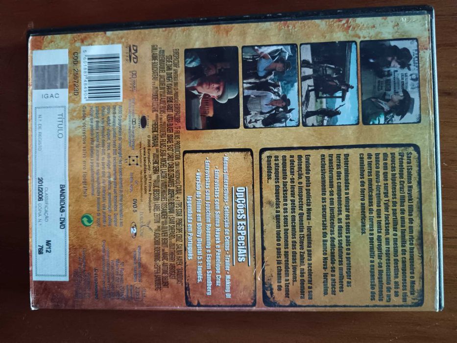 filme dvd original - bandidas