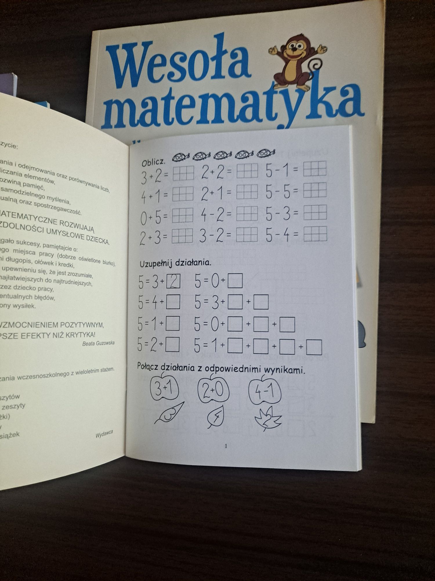Zeszyty do nauki pisania i liczenia