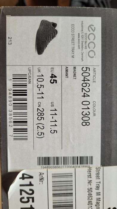 Buty męskie ECCO skórzane rozmiar 45