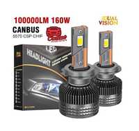 Kit 2 Lâmpadas Led c/canbus 160w 6000k 100000LM H1 H4 H7 H8 H11Novo