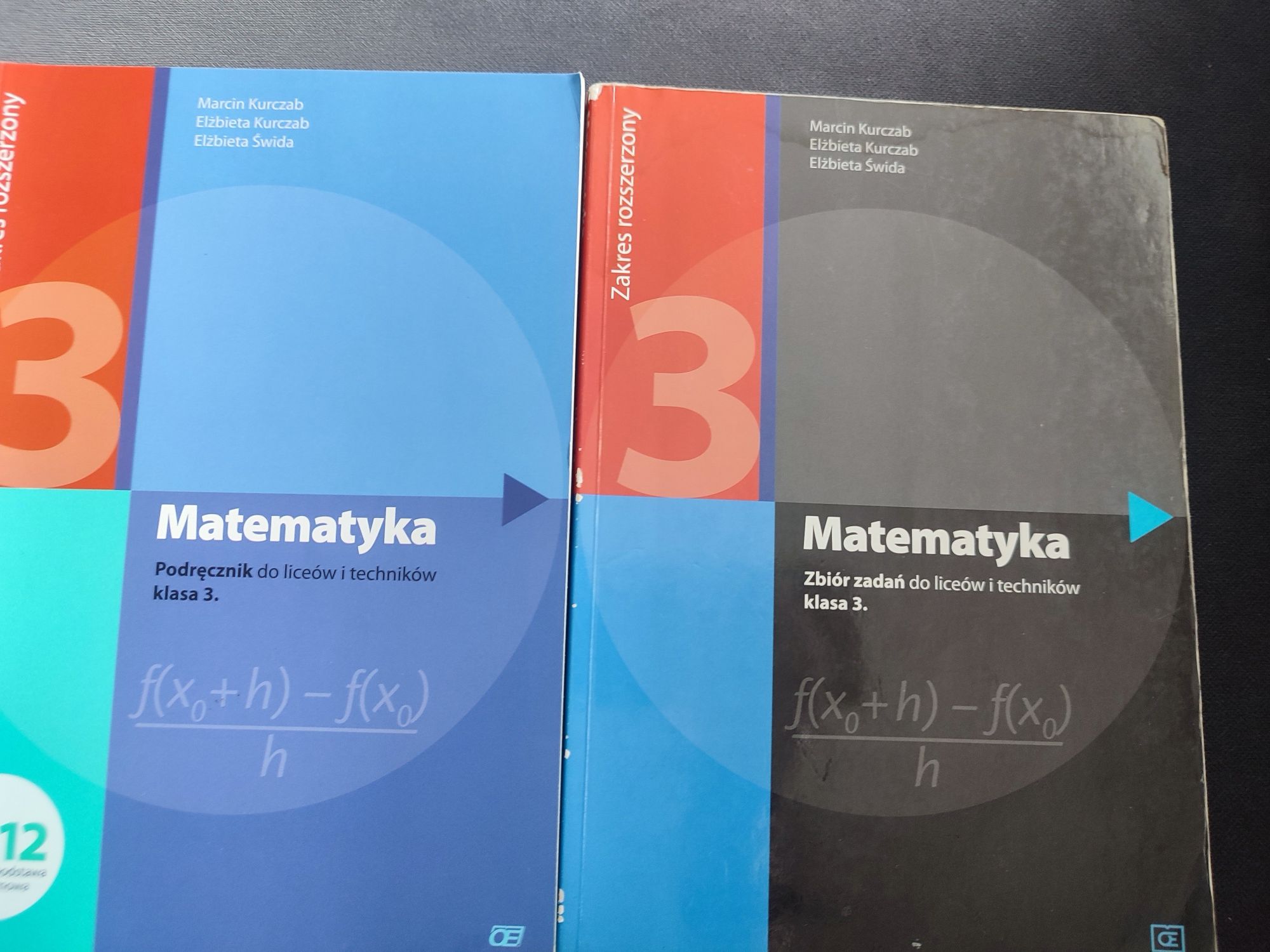 Matematyka 3 zbiór zadań i podręcznik zakres rozszerzony Kurczab Świda