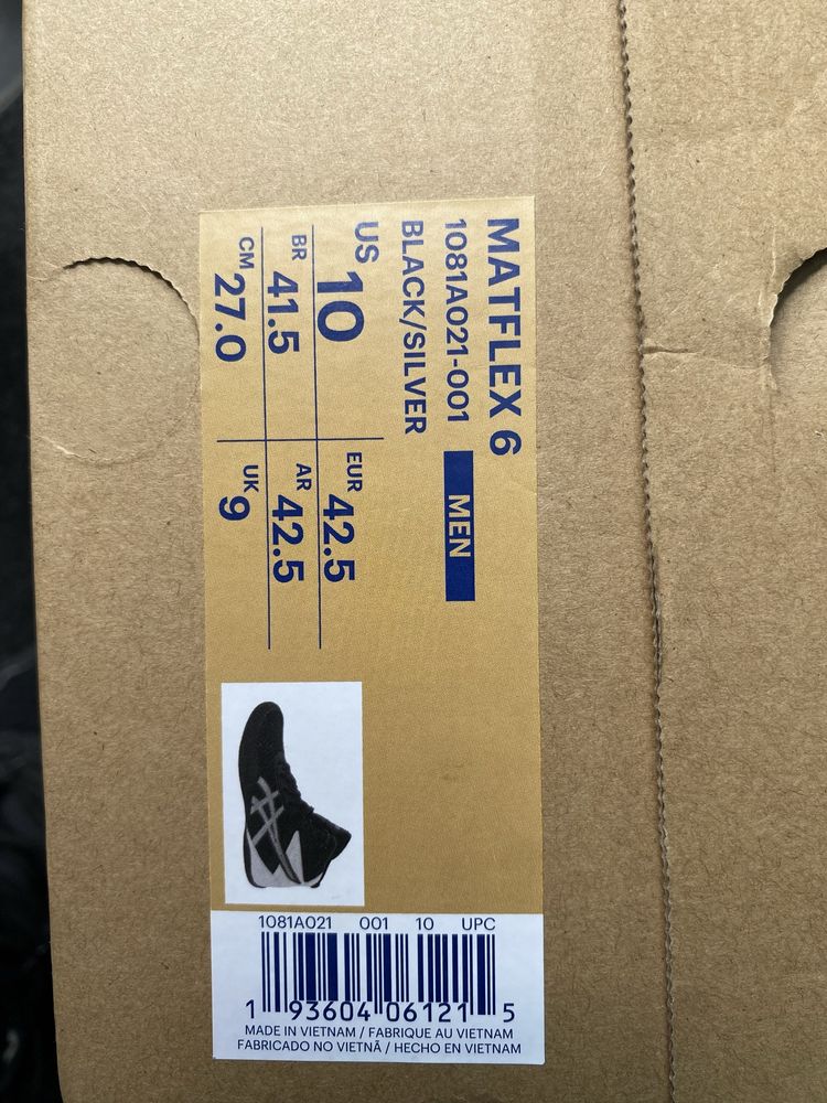 Борцовки Asics Matflex 6 , black/silver