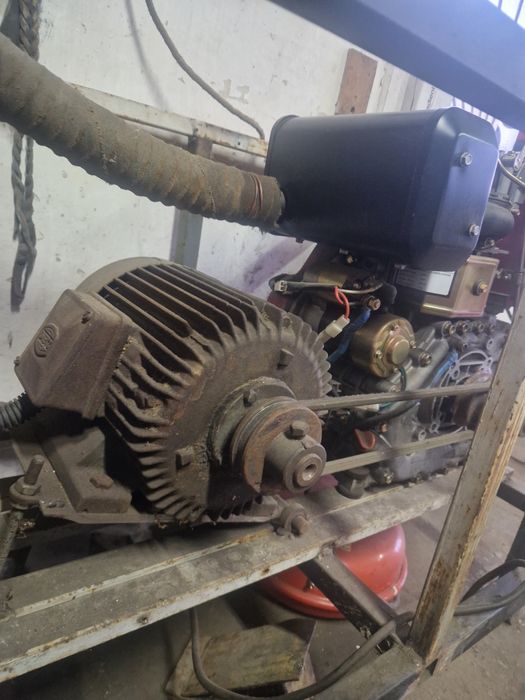 Генератор 2в1  (мотор для мотоблоку.)