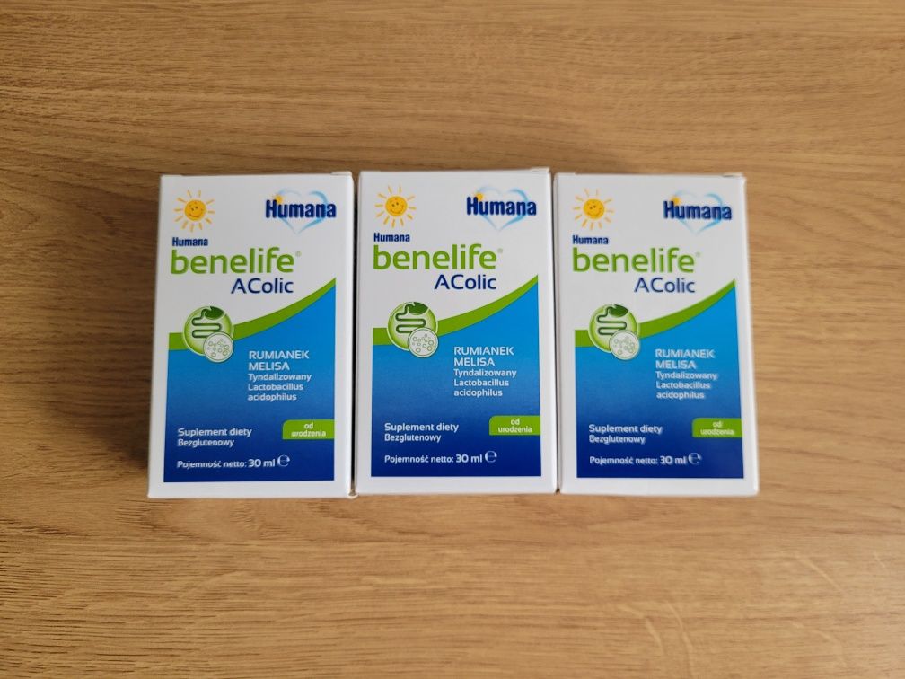 Humana benelife AColic 30 ml na kolkę jelitową kolzym delicol